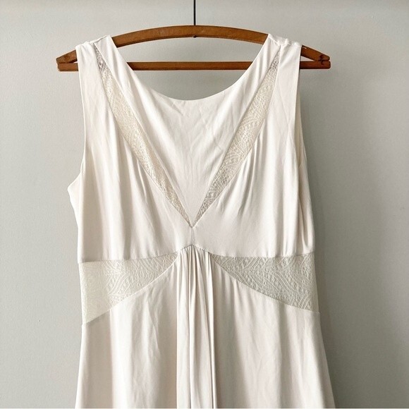 BCBGMaxAzria Lace Inset Dress‎ White/Cream M - Picture 3 of 6
